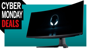 An image of the Alienware 34" QD-OLED for Cyber Monday 2023.