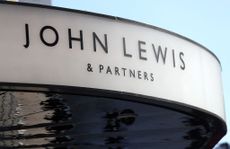 Sign outside a John Lewis department store in London