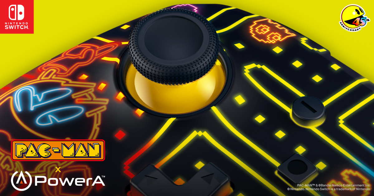 PowerA x Pac-Man collaboration teaser image.