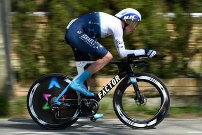 Chris Froome on his Factor TT bike