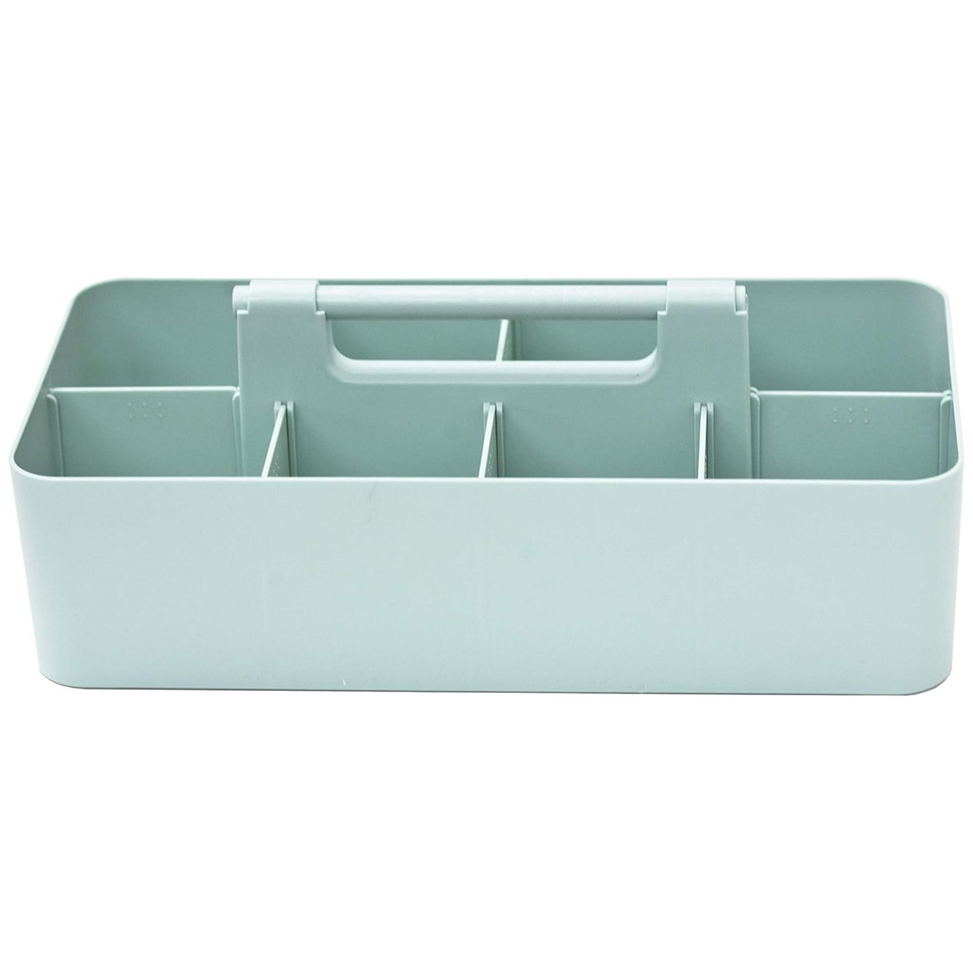 Blue caddy with handle