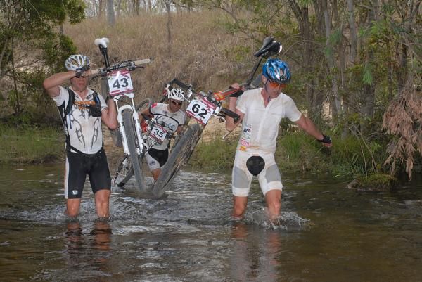 Riders were knee deep in it on stage one.