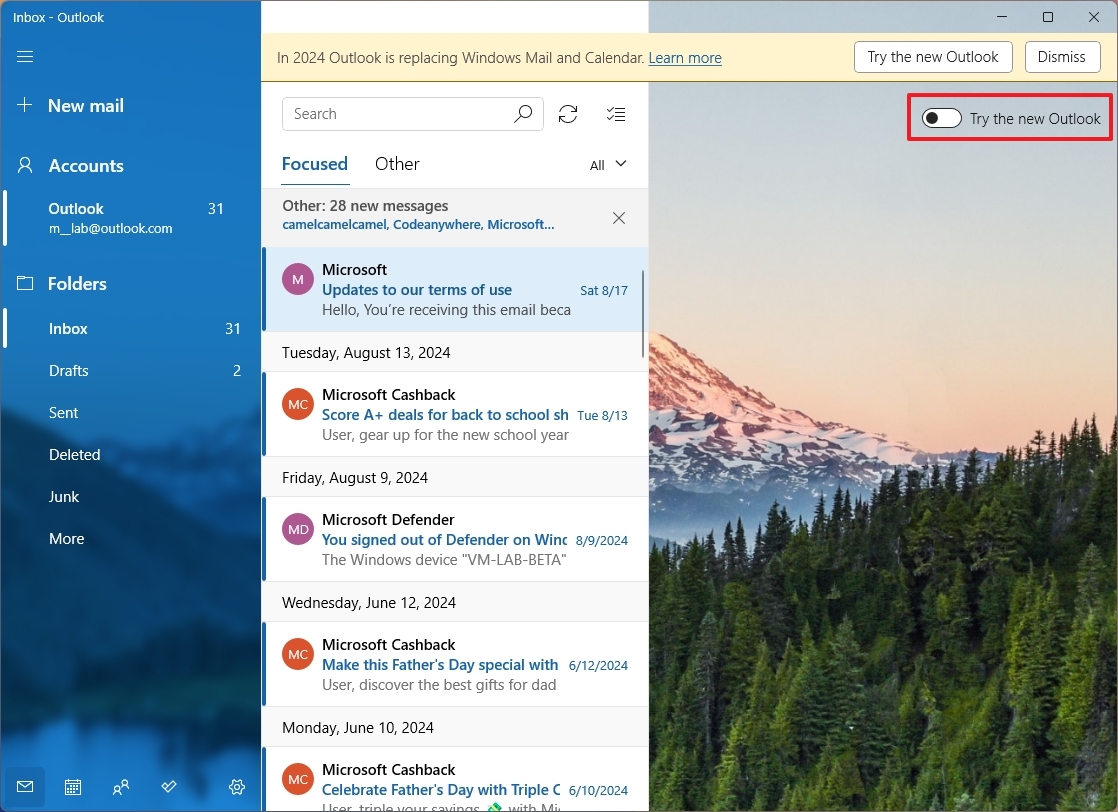 Как начать работу с новым приложением Outlook для Windows 11