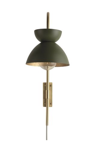 Dasni black and gold wall light from Habitat