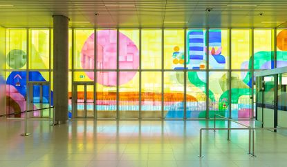 Alexander Tovborg’s glass mosaic shows Copenhagen Airport 