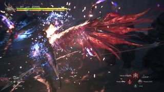 Clive uses the Eikon Phoenix to activate Flames of Rebirth in Final Fantasy 16