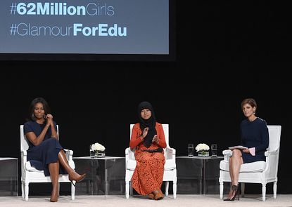First Lady Michelle Obama at the 'Power of an Educated Girl' event.