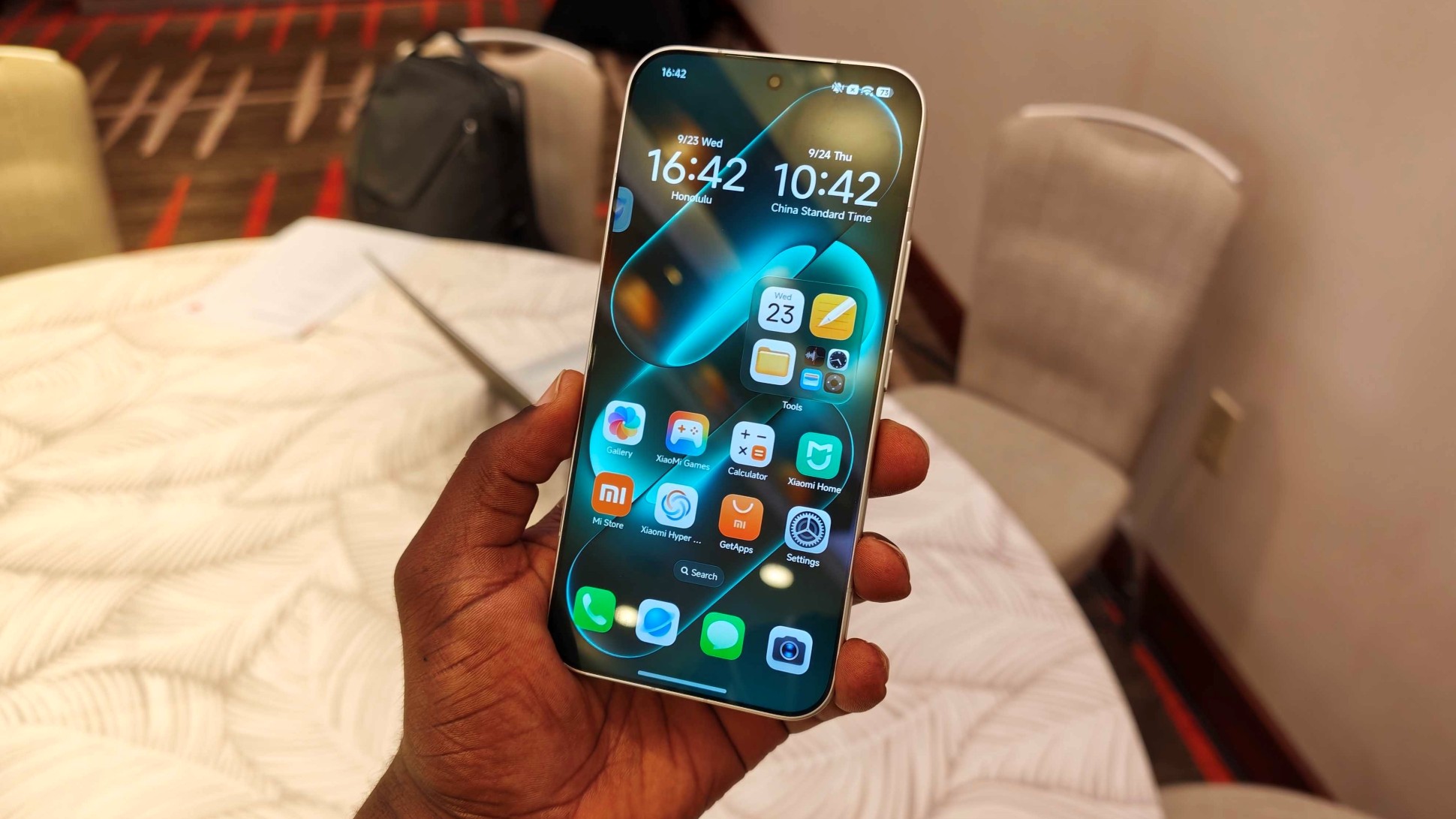 The Xiaomi 18 Pro display