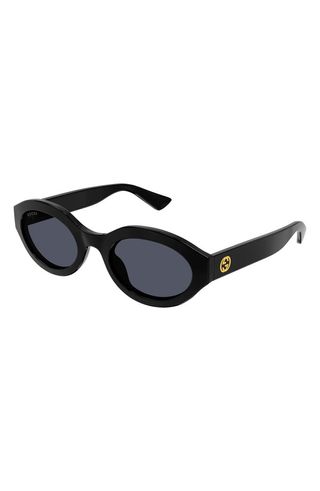 53mm Small Oval Sunglasses