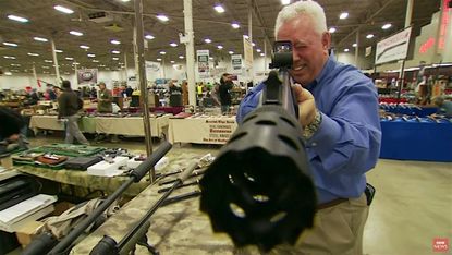 BBC News visits an American gun show