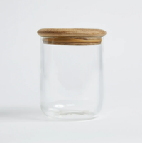 Large Sealable Glass Storage Jar with Wood Lid | $28.00, at KonMari