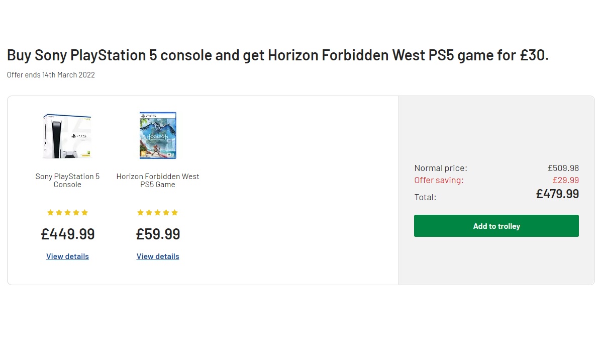 PS5 Argos special offer