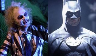Beetlejuice smiles for showtime Batman scowls for justice