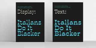 Blackest Typeface by Francesco Canovaro and Andrea Tartarelli