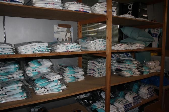 The team have a vast merchandising operation at their service course too