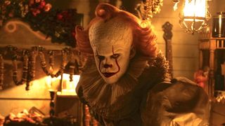 Pennywise angry inside Bob Gray's trailer in IT: Welcome to Derry Season 1