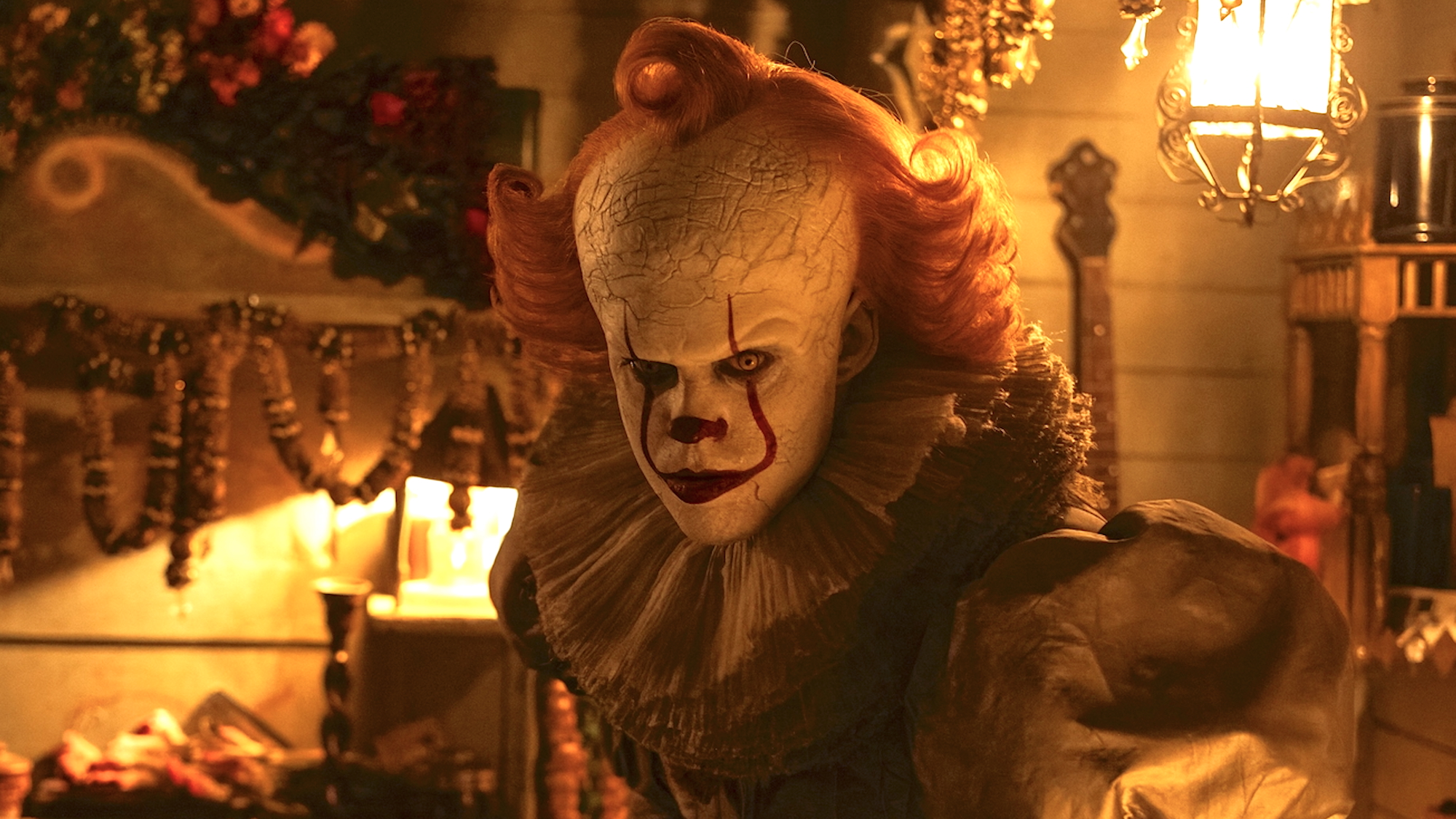 Pennywise angry inside Bob Gray's trailer in IT: Welcome to Derry Season 1
