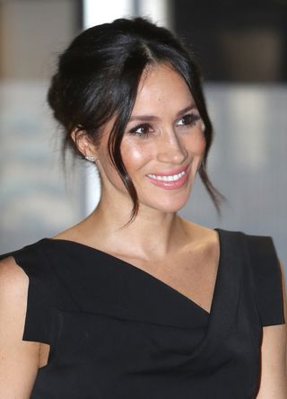 Meghan Markle attends the Women's Empowerment reception hosted by Foreign Secretary Boris Johnson during the Commonwealth Heads of Government Meeting at the Royal Aeronautical Society on April 19, 2018 in London, England