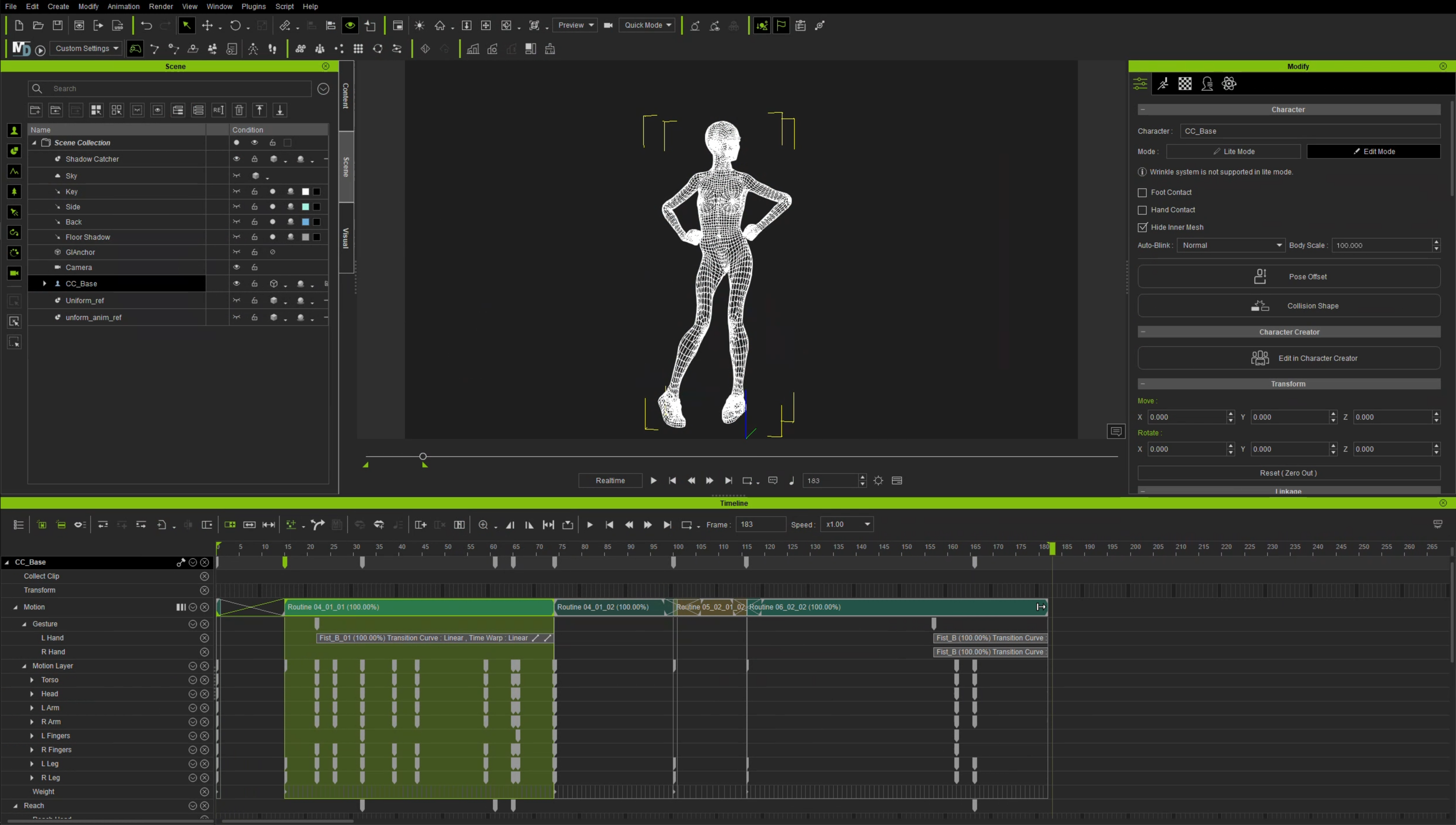 Reallusion character in software