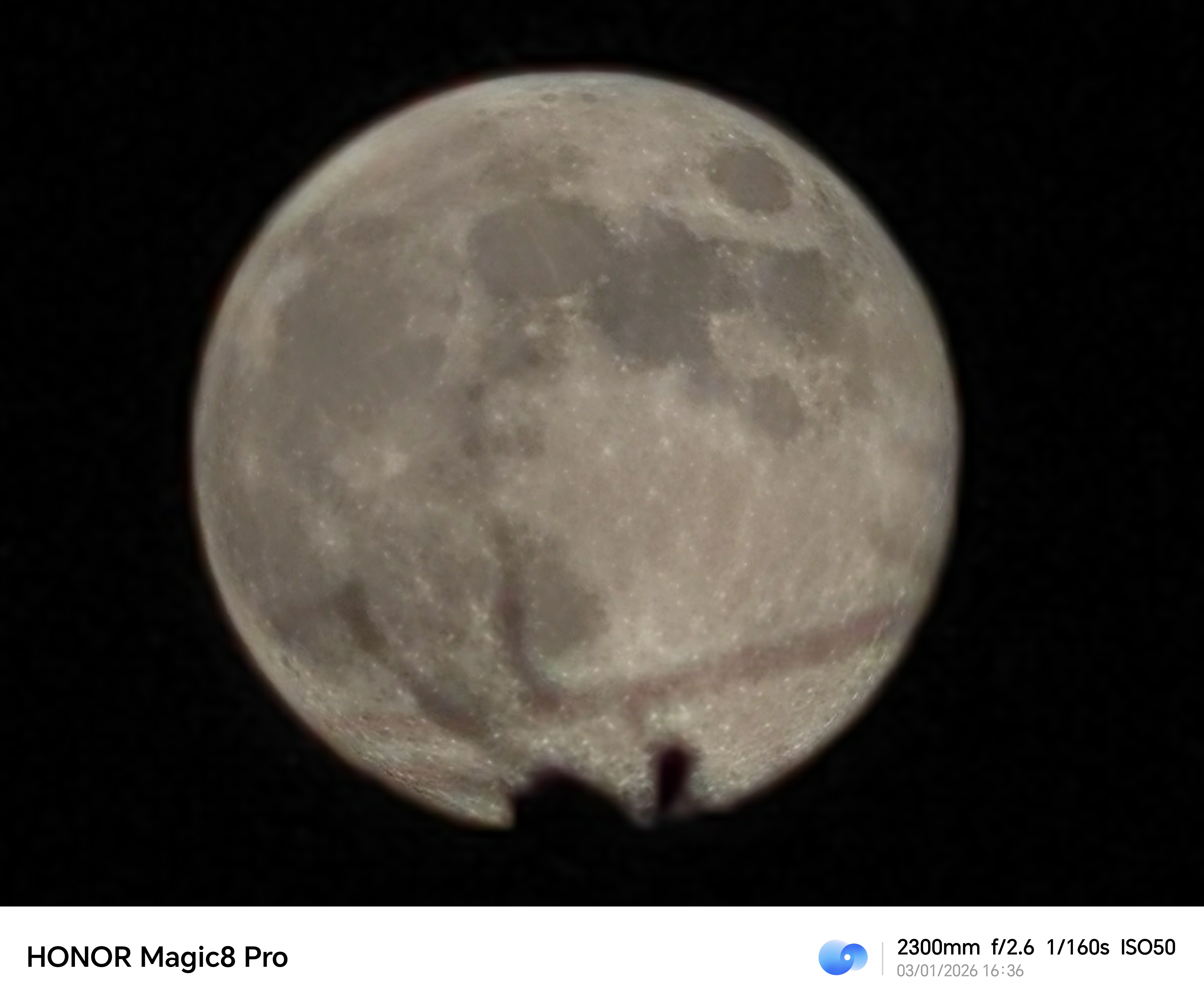 Honor Magic 8 Pro camera sample moon 100x zoom