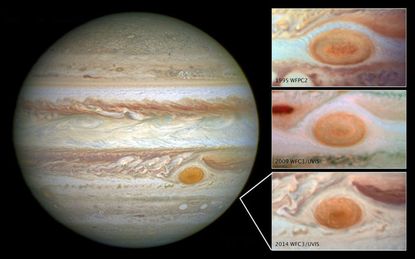 Is Jupiter's Great Red Spot becoming just a red dot?