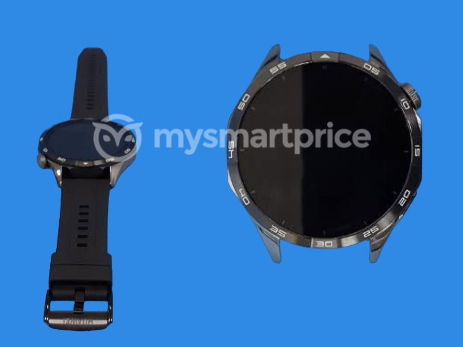 Huawei Watch GT 4 black strap and screen