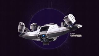 Arc Raiders Vaporizer Regulators: The new Vaporizer enemy, an aerial machine, against a dark purple background.