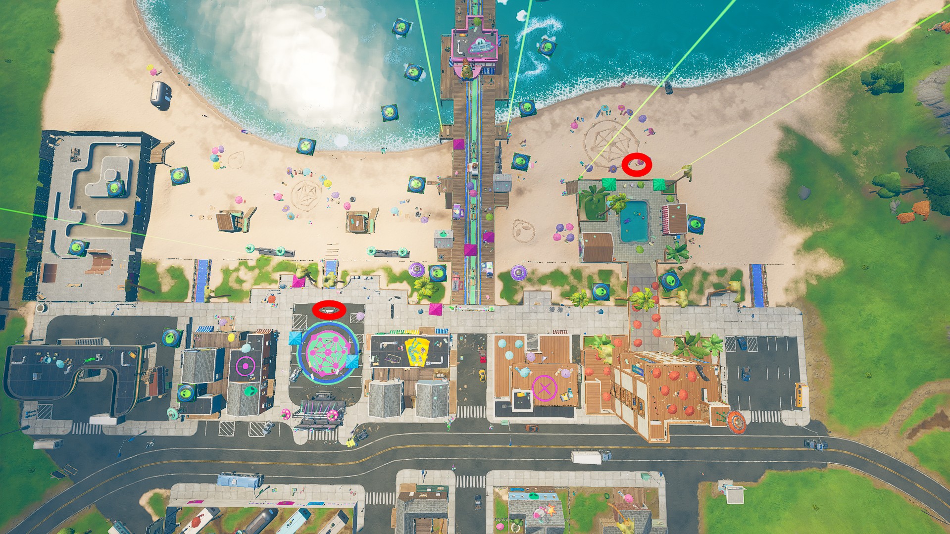 fortnite boomboxes believer beach