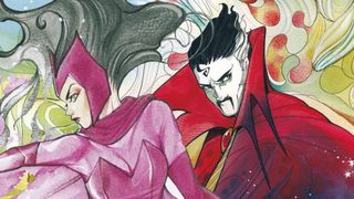 Scarlet Witch and Doctor Strange by Peach Momoko