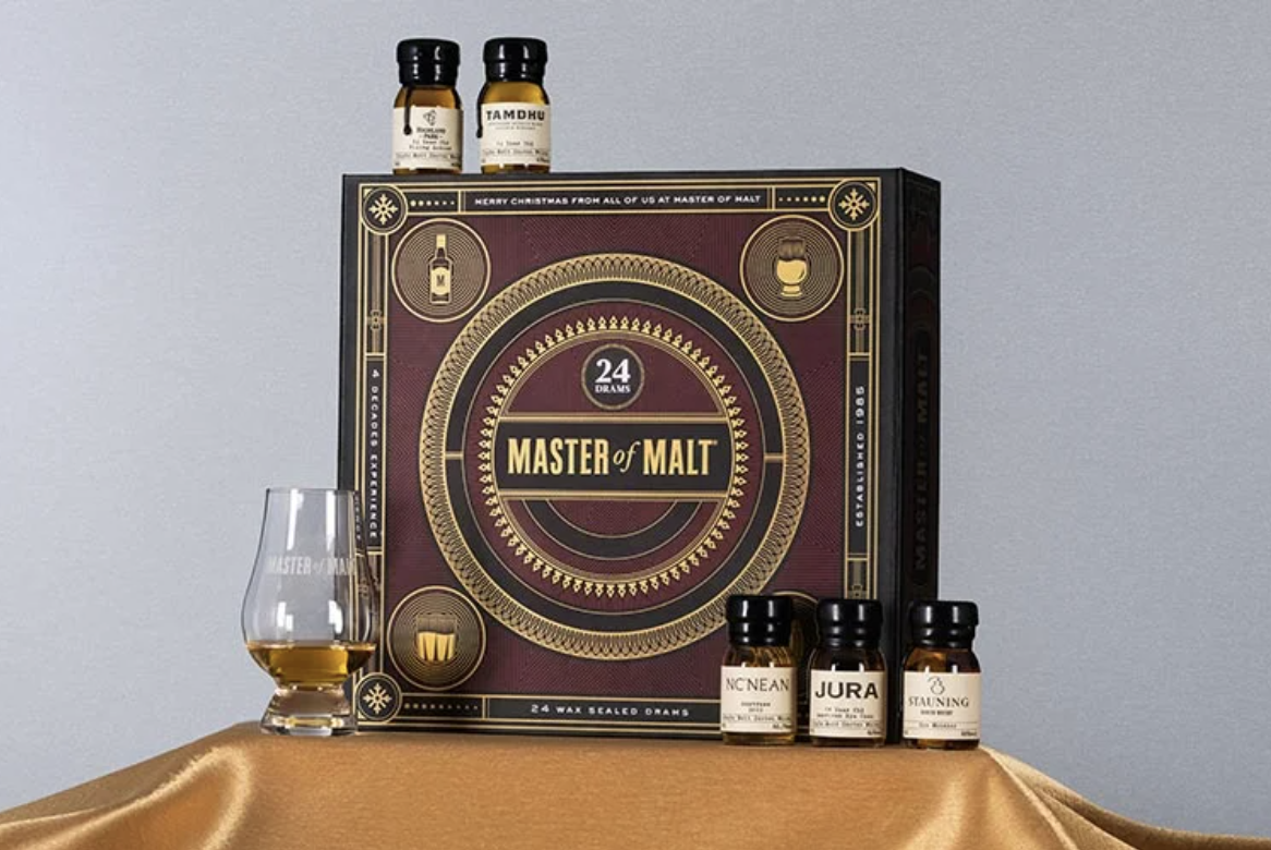 This boozy build-your-own advent calendar captures Christmas in a bottle