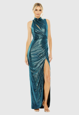 High Neck Sleeveless Gown