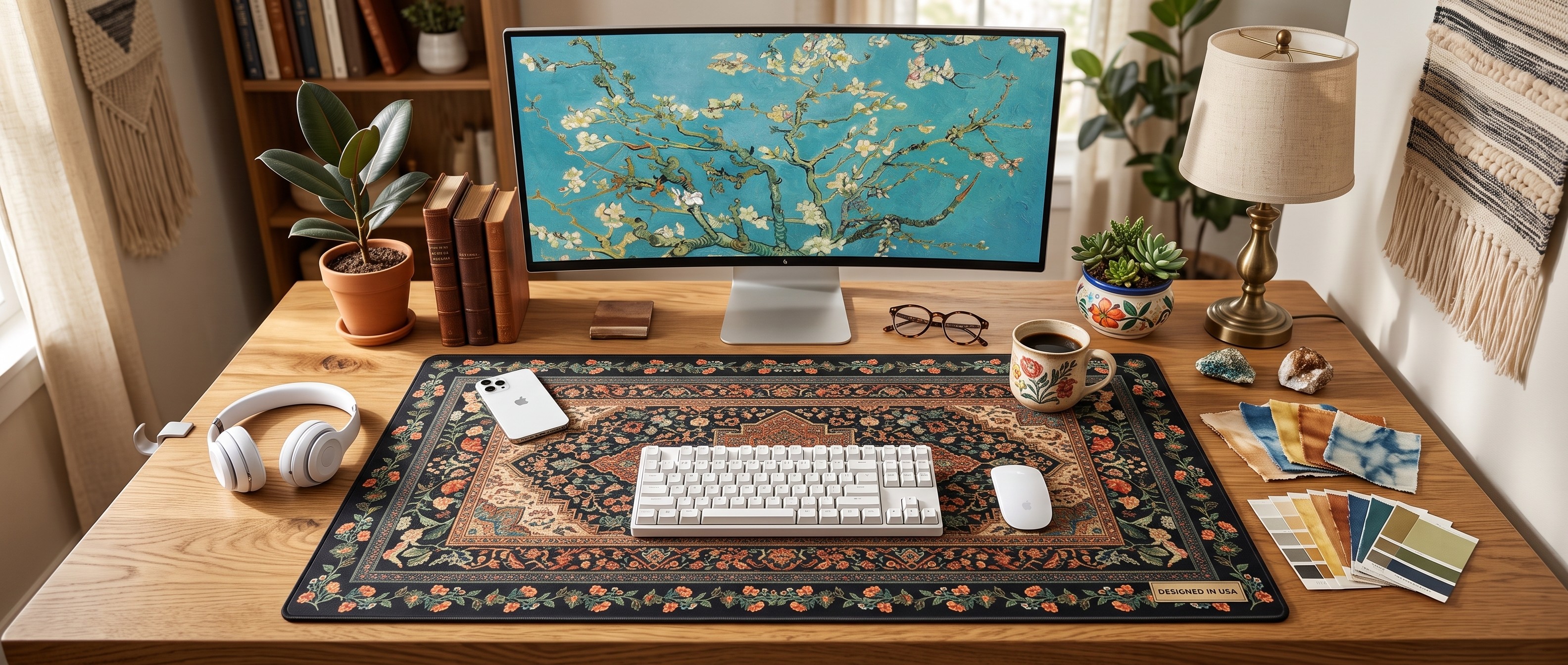 Various models of desktop mats.