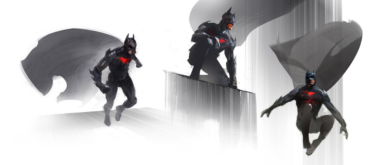 Concept art of Batman from a cancelled WB Moontreal game.