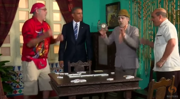 Obama in a Cuban sketch.