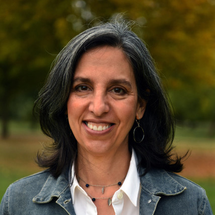 a headshot of beth gardiner, journalist and author