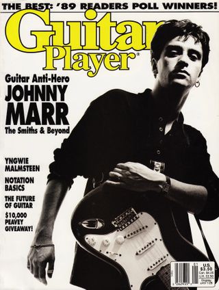Johnny Marr on the cover of Guitar Player, January 1990