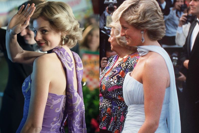 'the crown' princess diana vs real life diana