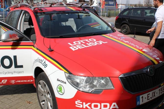 The spare team car