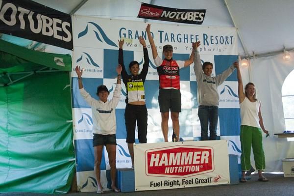 Amanda Carey (Kenda/Felt) won her home race at the Pierre's Hole 100