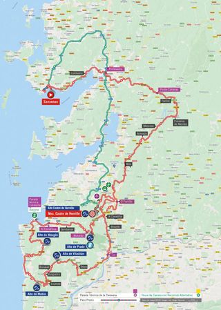 Map stage 20 of 2021 Vuelta a España