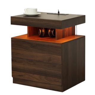 Nightstand With Wireless Charging Station 