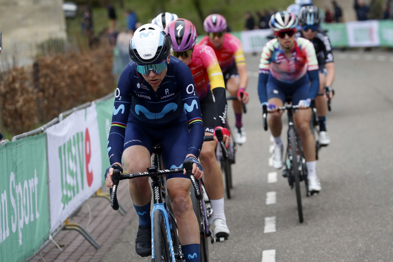 Amstel Gold Race Ladies 2022 8th Edition Maastricht Valkenburg 1285 km 10042022 Annemiek Van Vleuten NED Movistar Team photo Rafa GomezSprintCyclingAgency2022