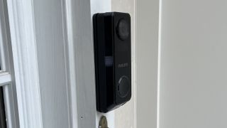 Philips 7000 Series Video Doorbell installed on door