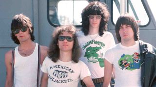 Ramones posing for a photograph in the 1970s