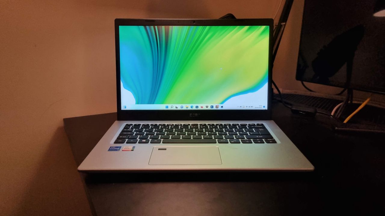 Acer Aspire 5 laptop on a desk