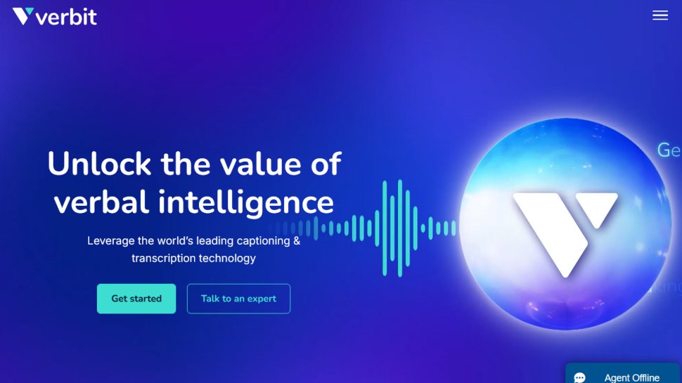 Verbit website screenshot (August 2025).