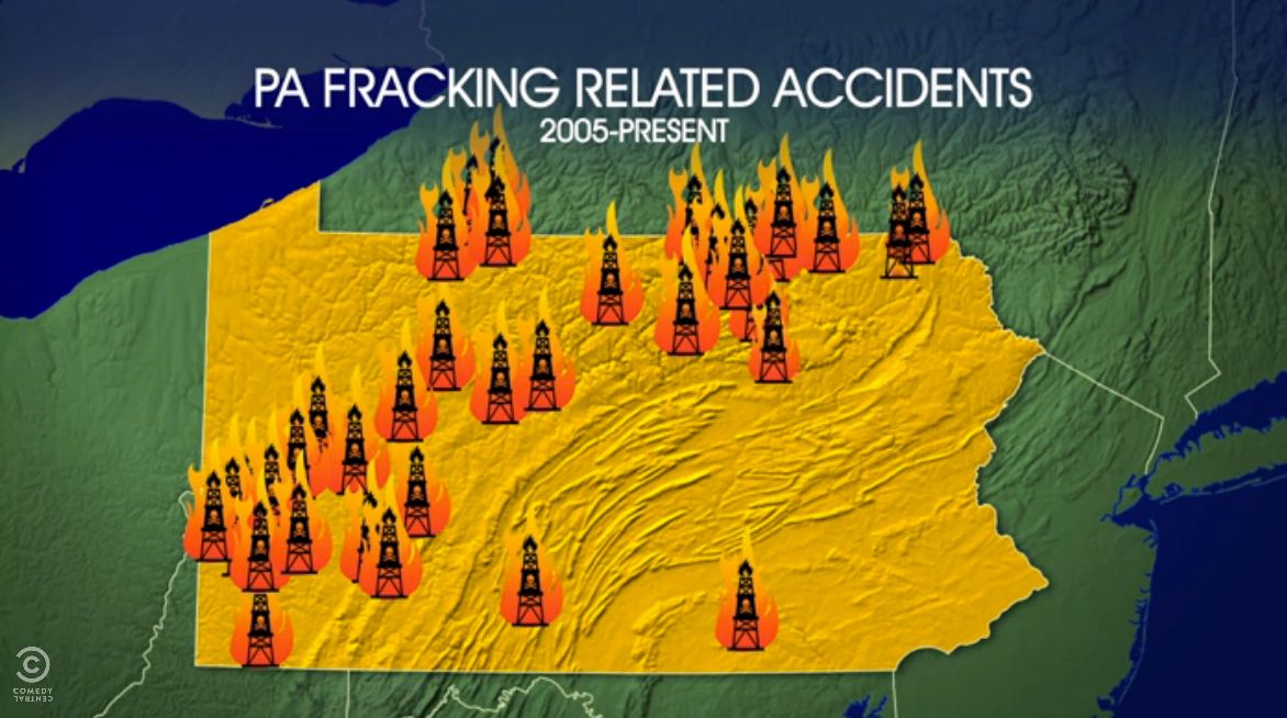 The Daily Show isn&amp;#039;t so sure fracking is all that safe