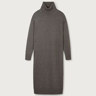 grey-brown cashmere jumper dress