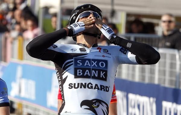 JJ Haedo (Saxo Bank Sungard) cracked a dry spell that has lasted since June.