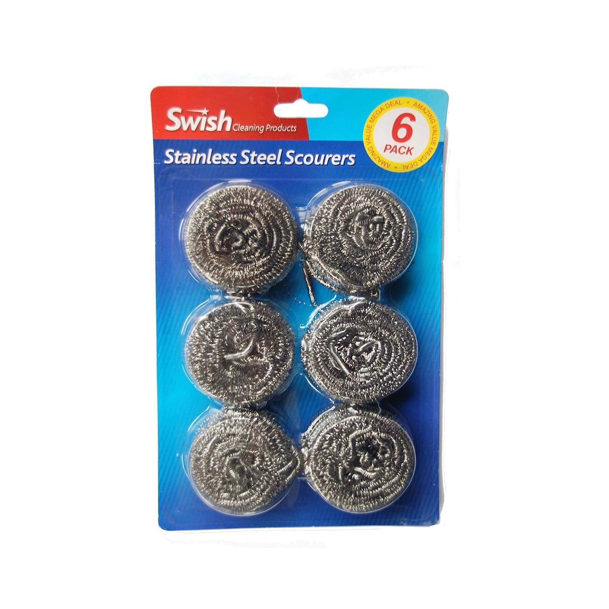 picture of Pack of 6 Stainless Steel Scourers
